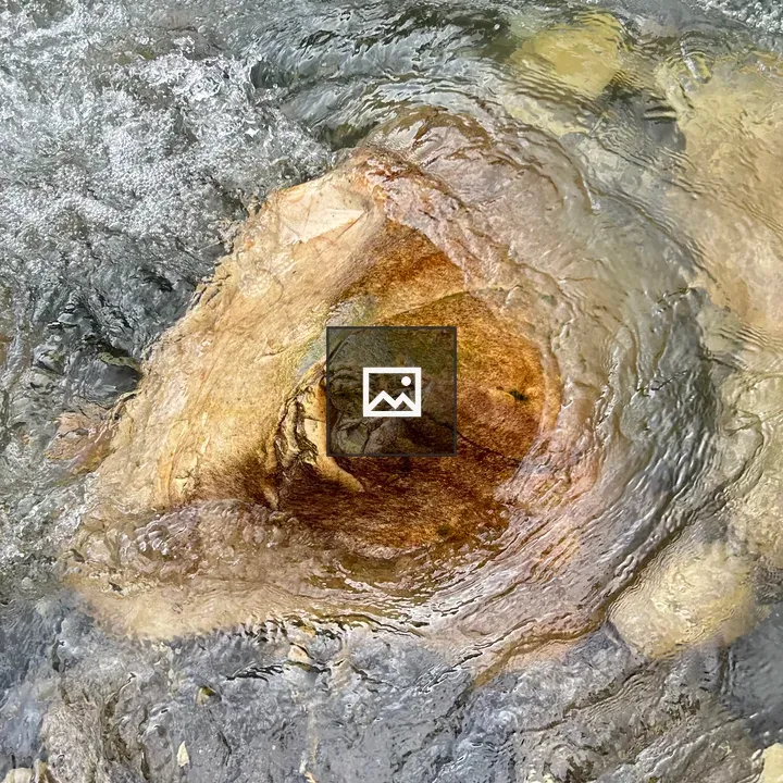 Rock in a Stream Close-up
