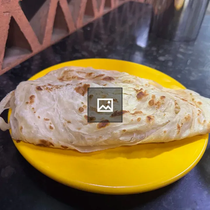 Parotta on yellow plate