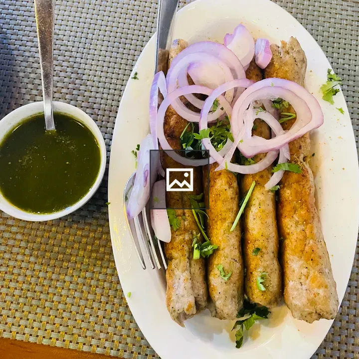Sheesh kebab on plate