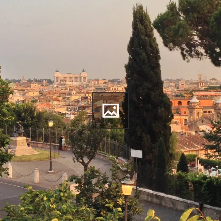 Villa Borghese Scene in Rome