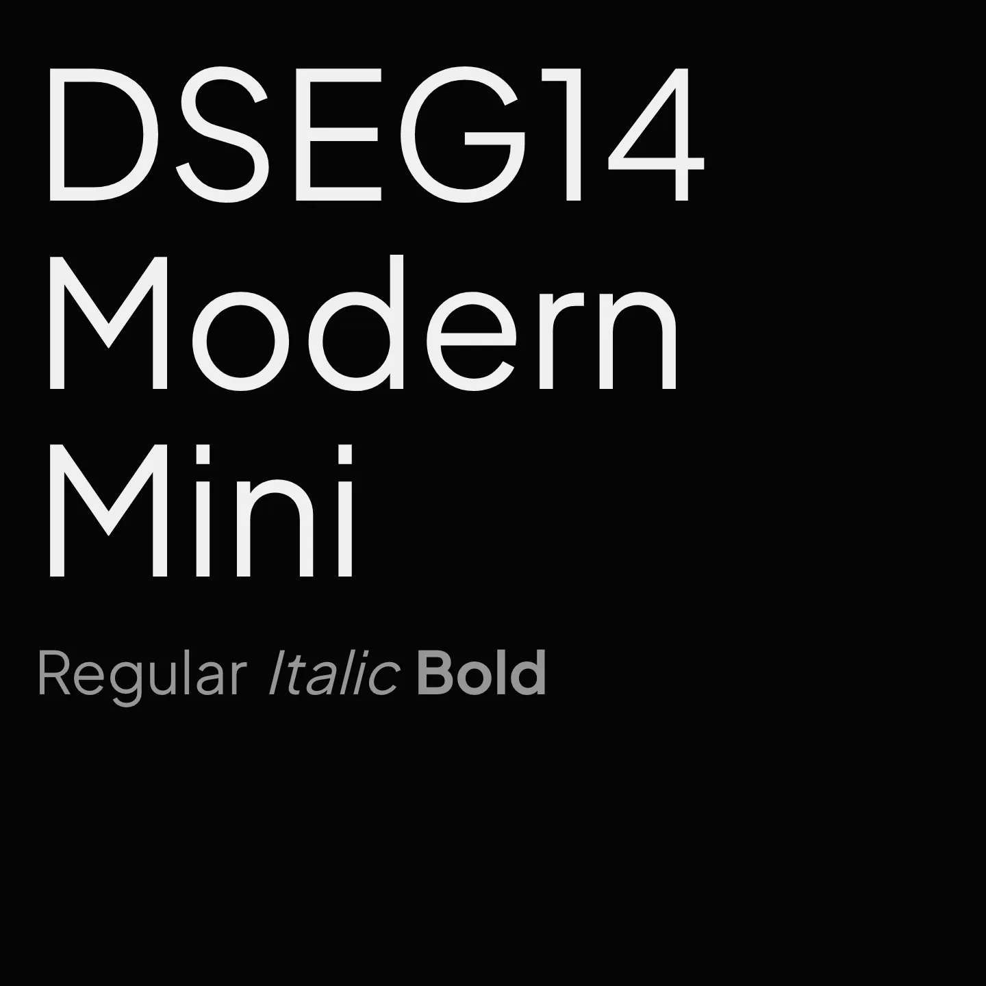 DSEG14 Modern Mini