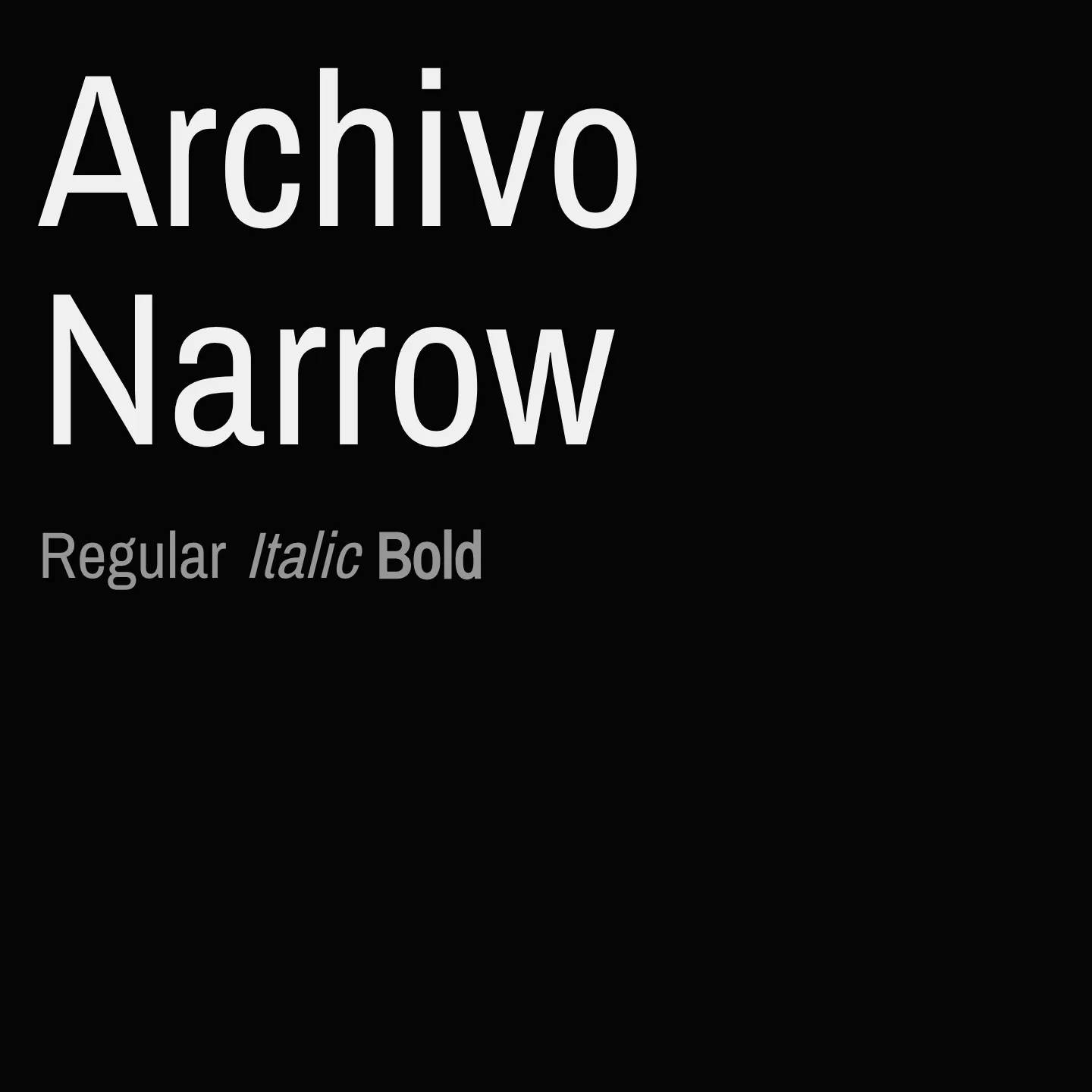 Archivo Narrow