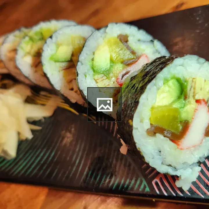 Sushi Food on Tableware