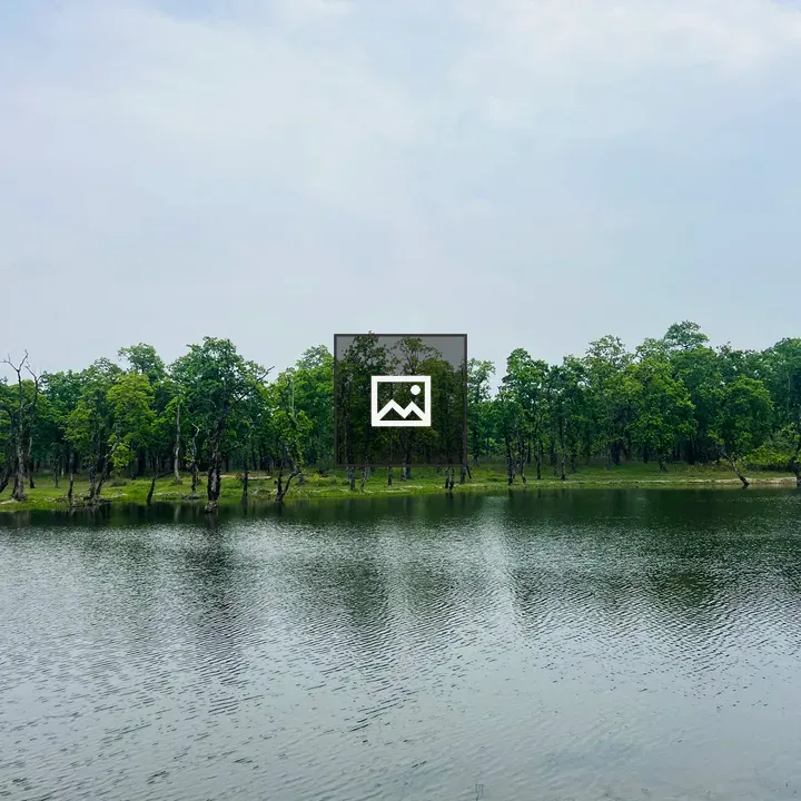 Serene lake scene