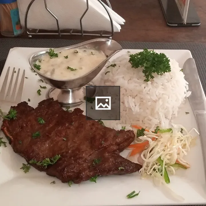 Grilled Meat with Rice Plate