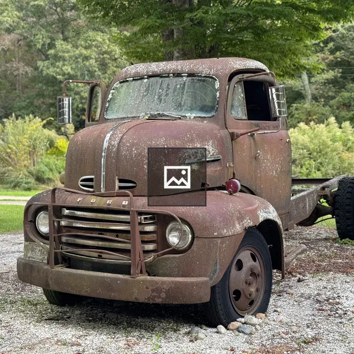 Abandoned Ford pickup truck