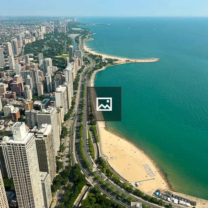Aerial Chicago Cityscape