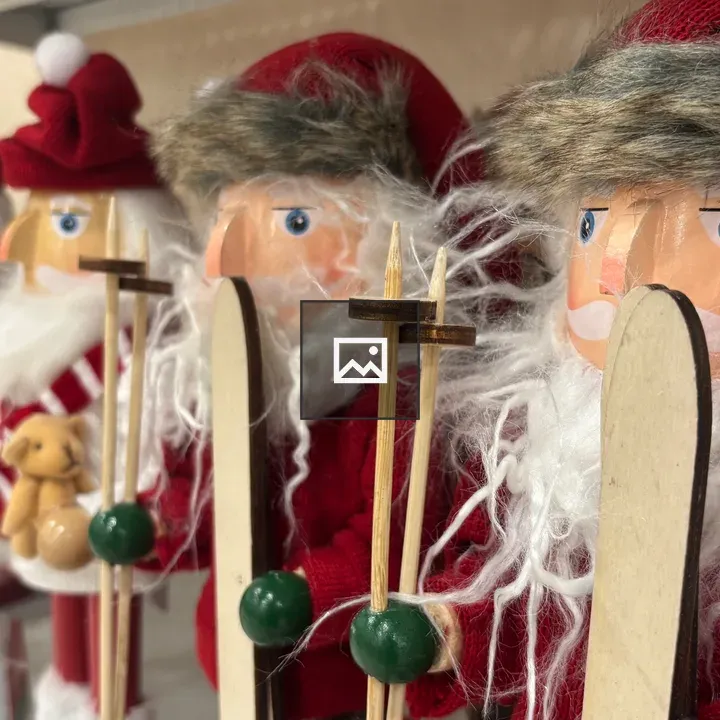 Row of Christmas nutcrackers