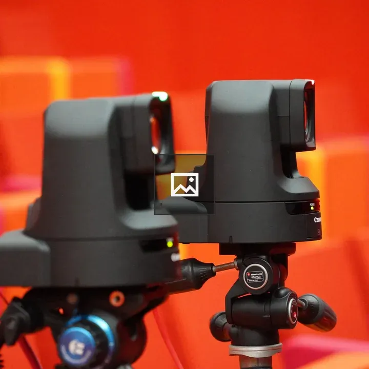 Two PTZ Cameras on Tripods