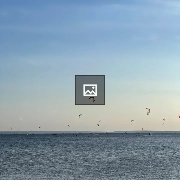 Seascape at Dusk with Kites