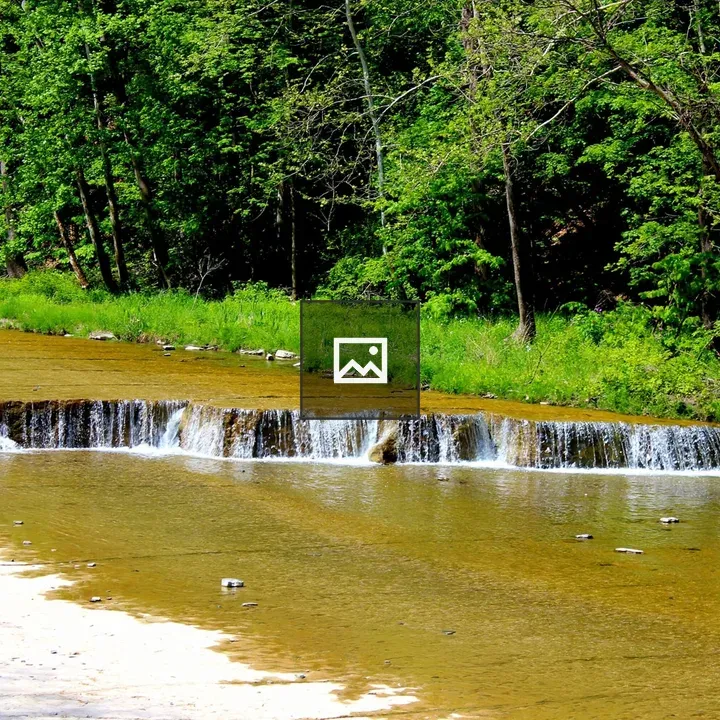 Waterfall View in River