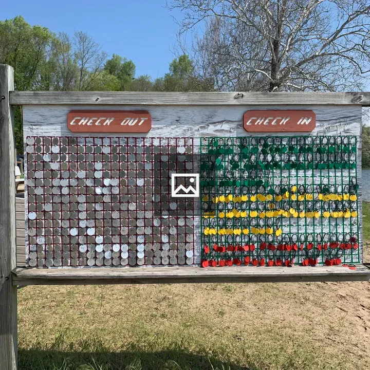 Lakeside Signboard at YMCA Camp Eberhart