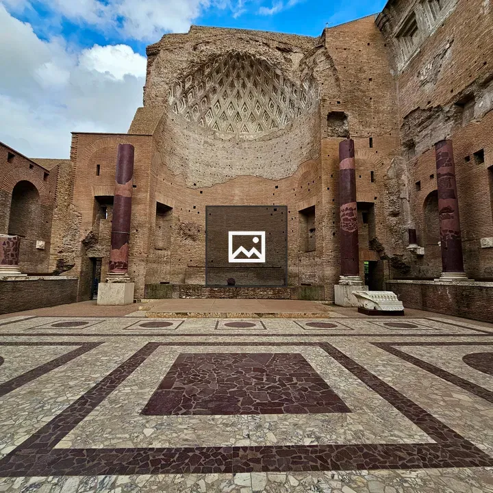 Ancient marble floor in Roman Forum