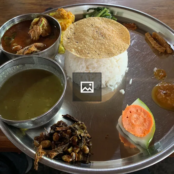Traditional Nepali khana set