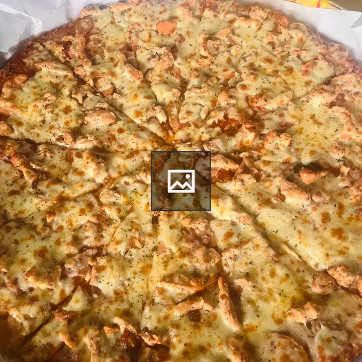 Pizza with Cheese and Chicken Slices