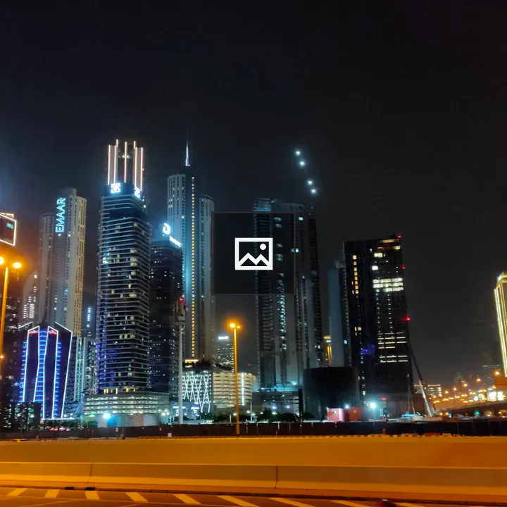 Dubai cityscape at night
