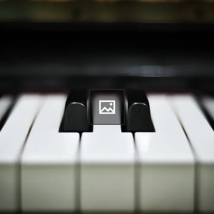 Piano Keys Close-Up