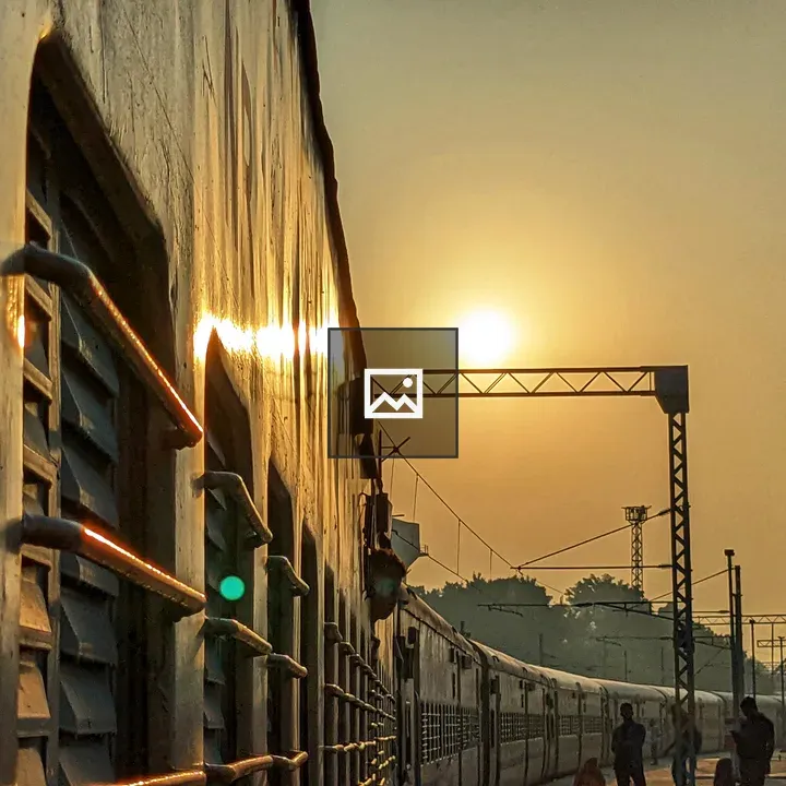 Sunrise at Railway Station