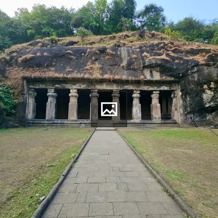 Ancient cave temple at Elephanta Island