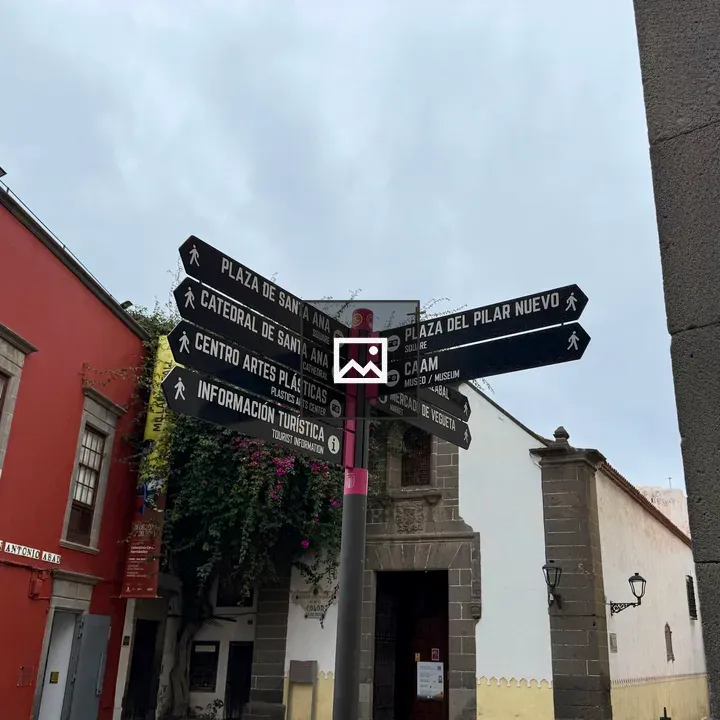 Signage and Colonial Street Scene