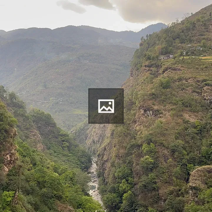 Bhotekoshi Gorge River Scene