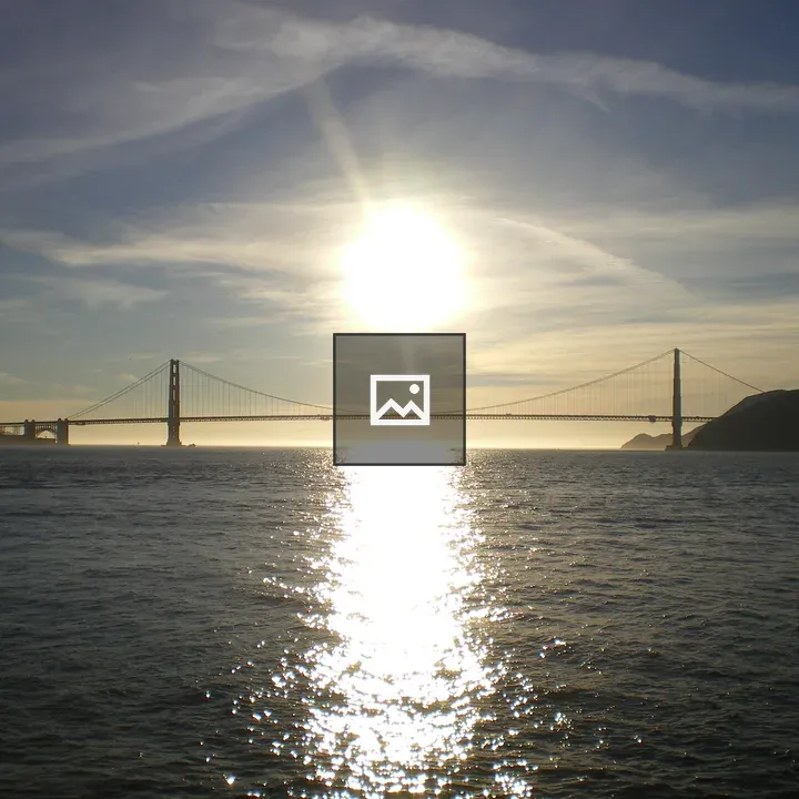 Sunset over Golden Gate Bridge