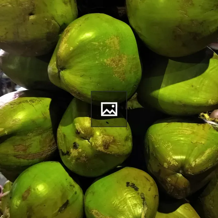 Green coconuts collection