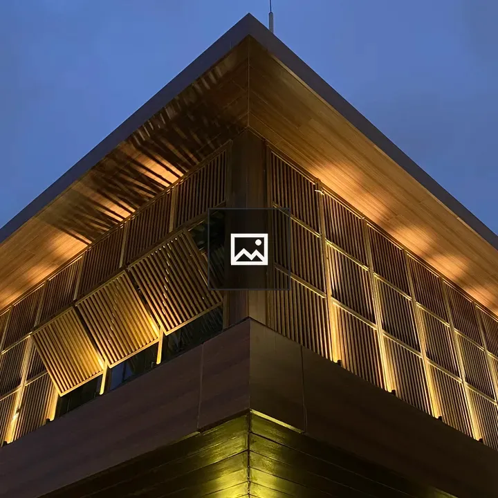 Modern wooden building at Galataport