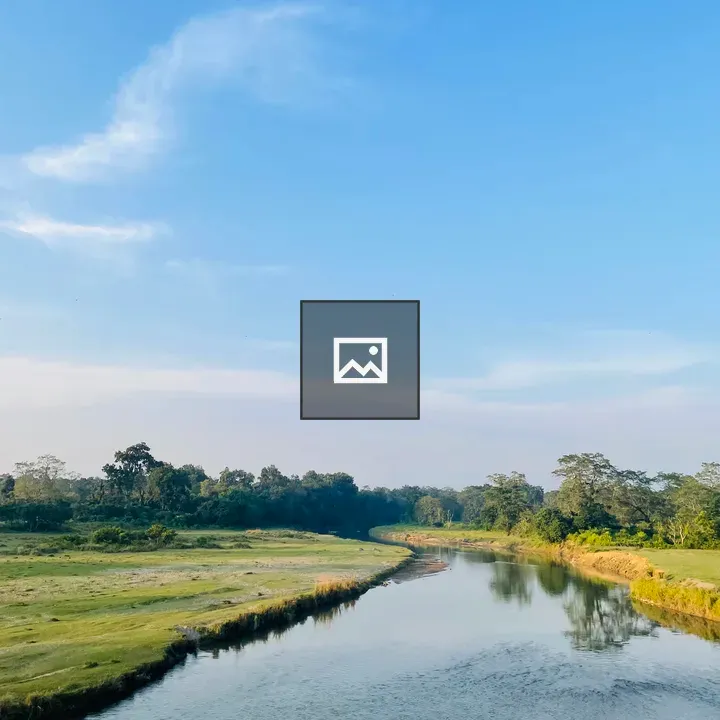 River, Sky, and Forest View