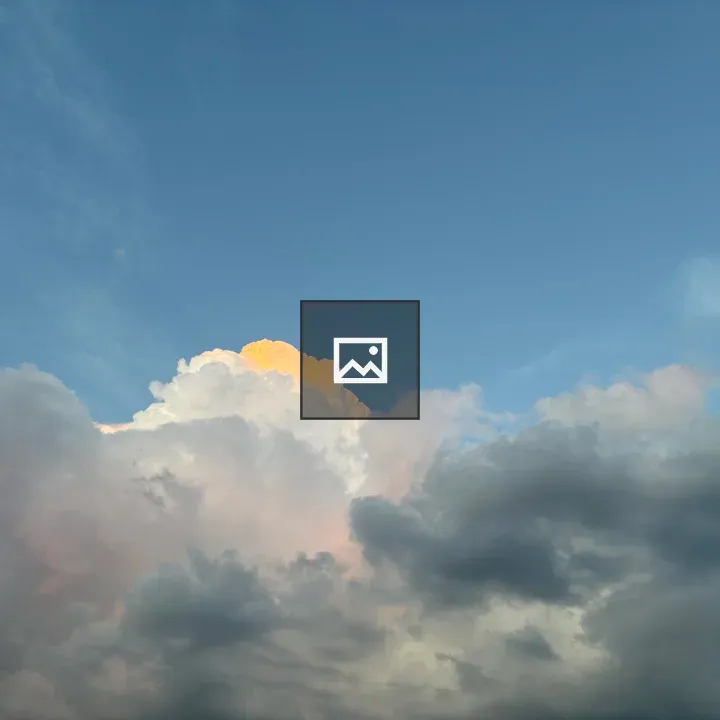 Sky with Cumulus Clouds at Sunrise or Sunset