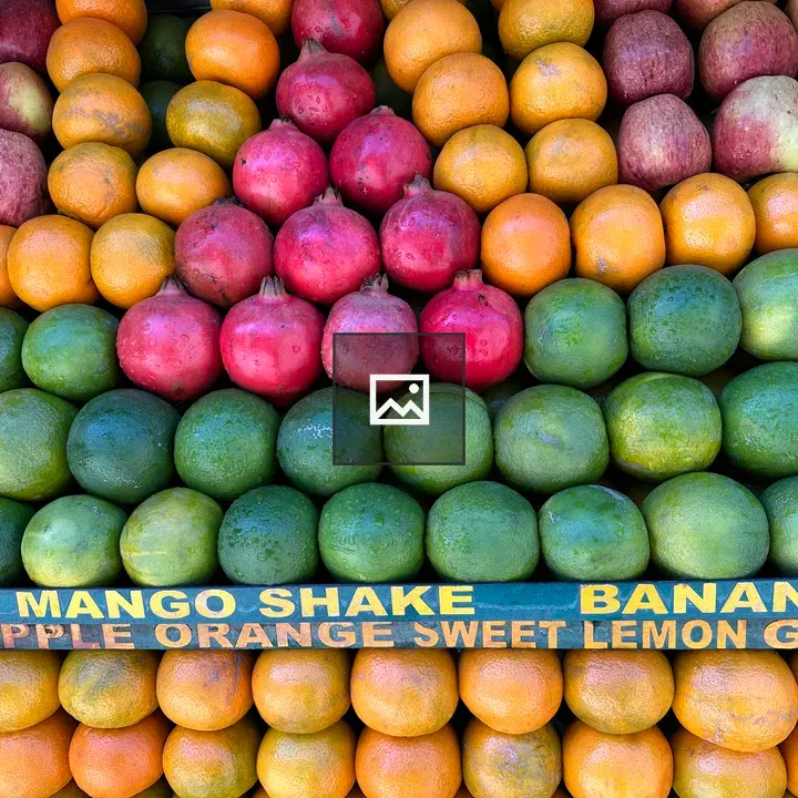 Colorful fruits collage