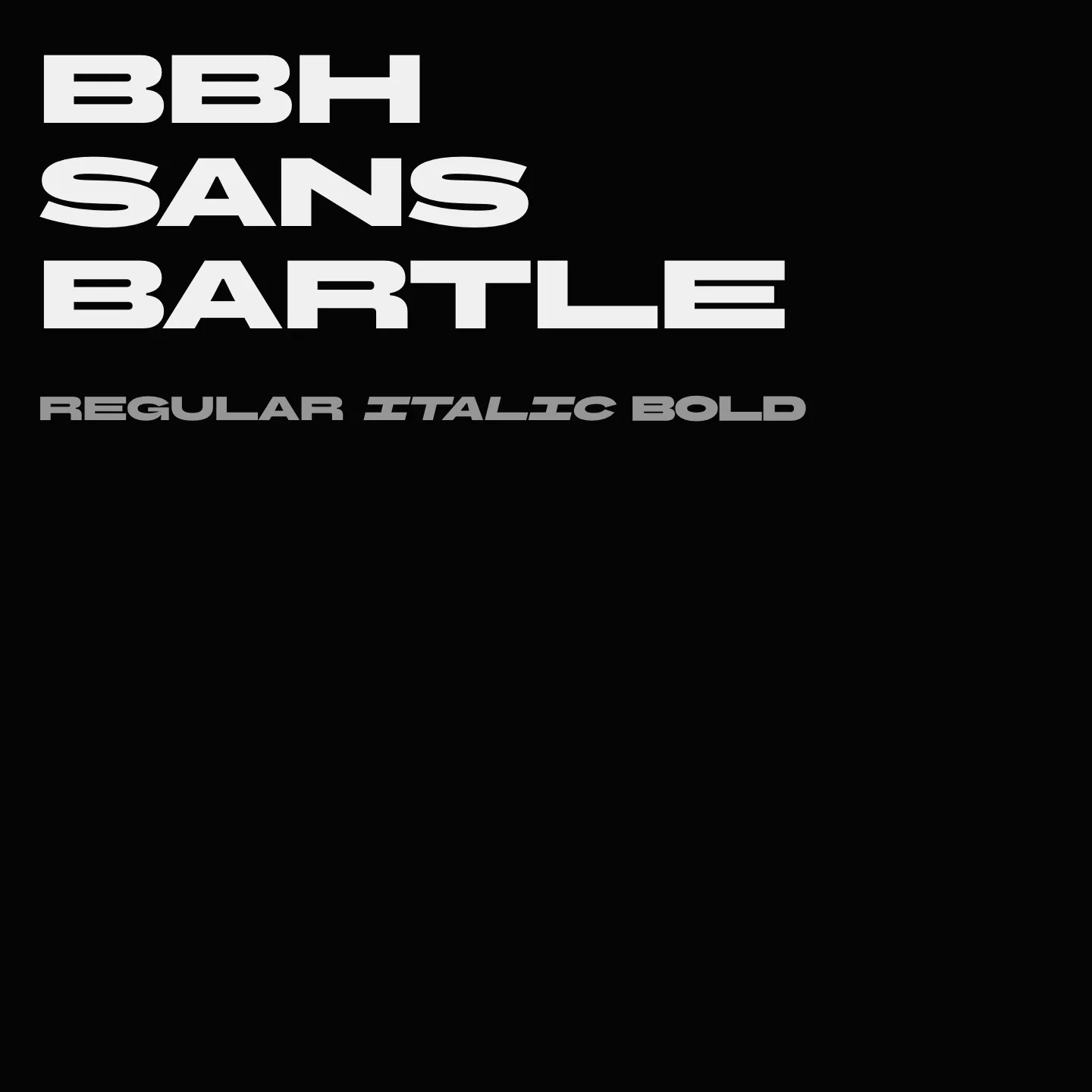 BBH Sans Bartle