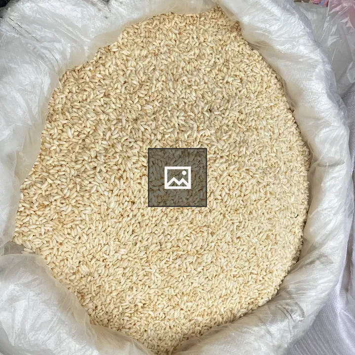 Open Bag of Uncooked Short-Grain Rice