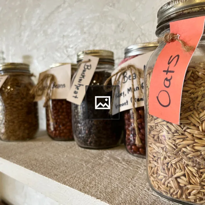 Grains and Legumes in Jars