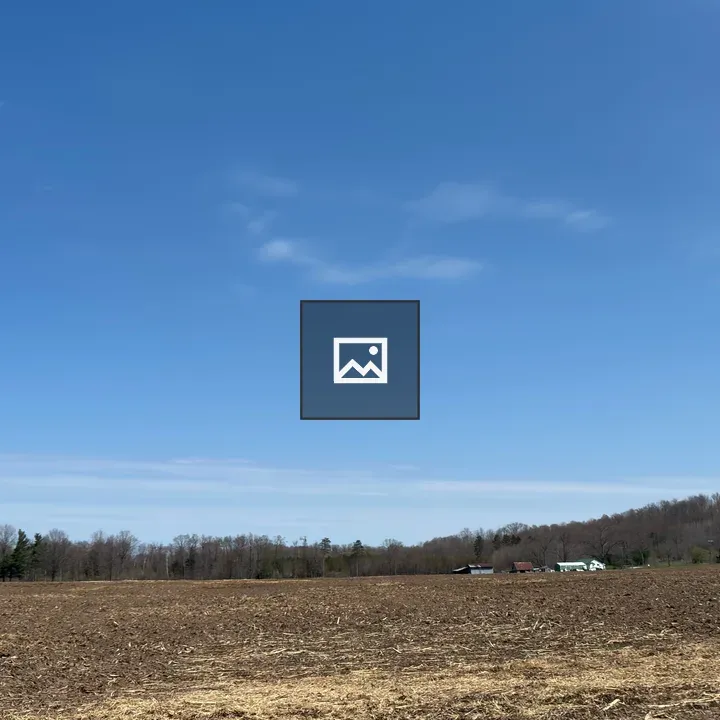 Open field after spring tilling