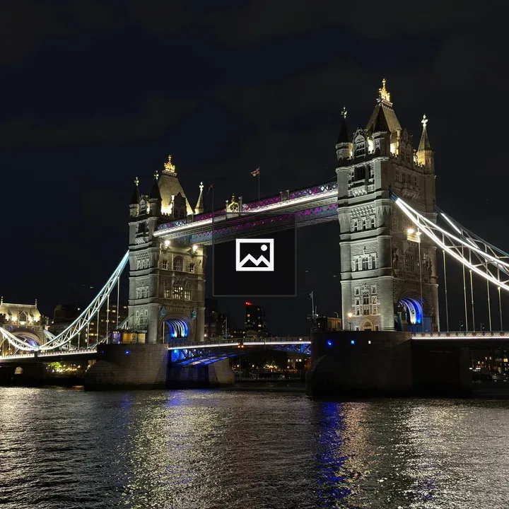 Tower Bridge at Night in London
