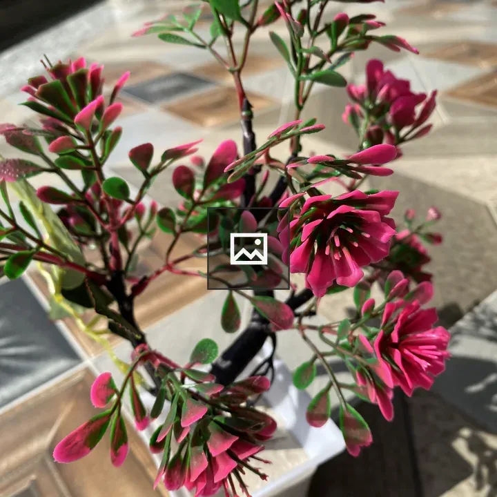 Decorative artificial plant close-up