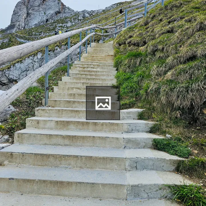 Steps to Mount Pilatus Peak