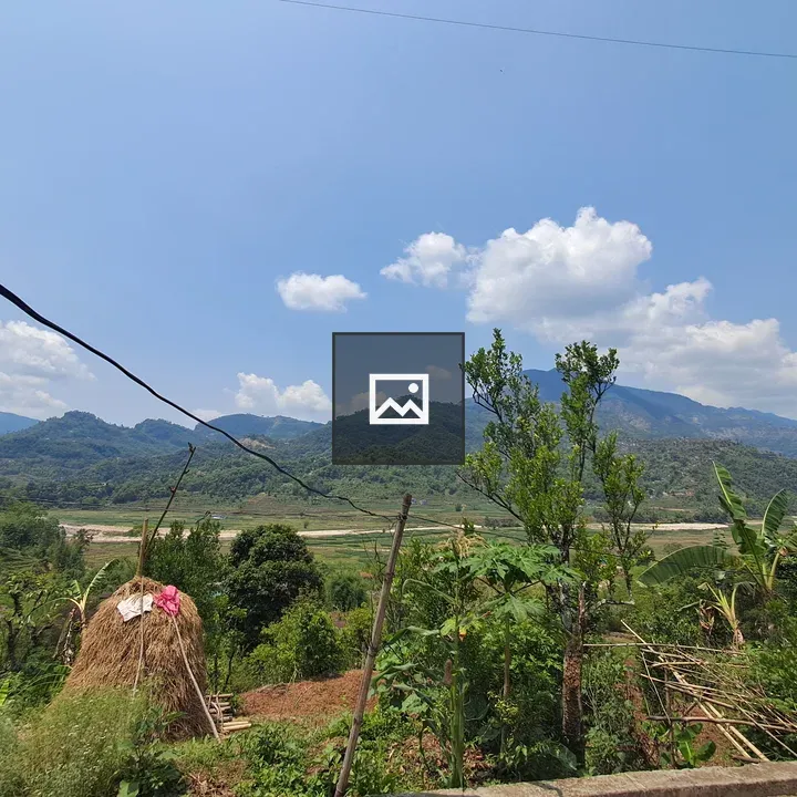 Scenic hills and blue sky