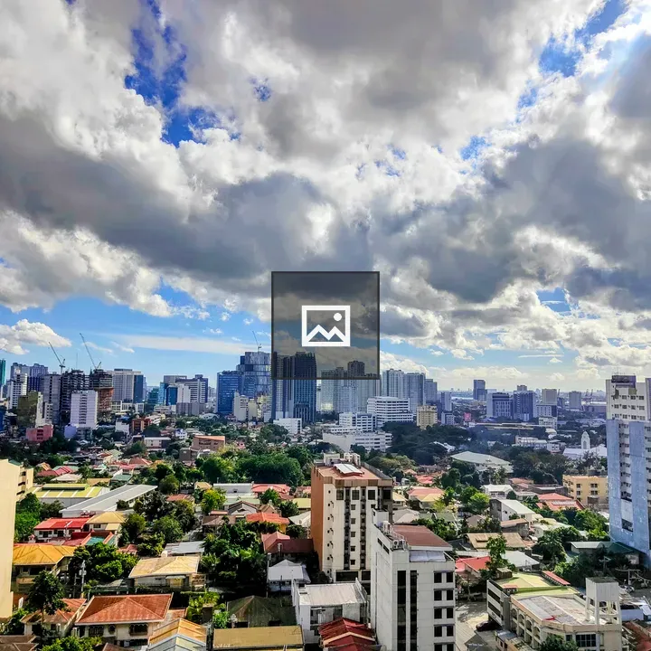 Cebu City skyline with clouds