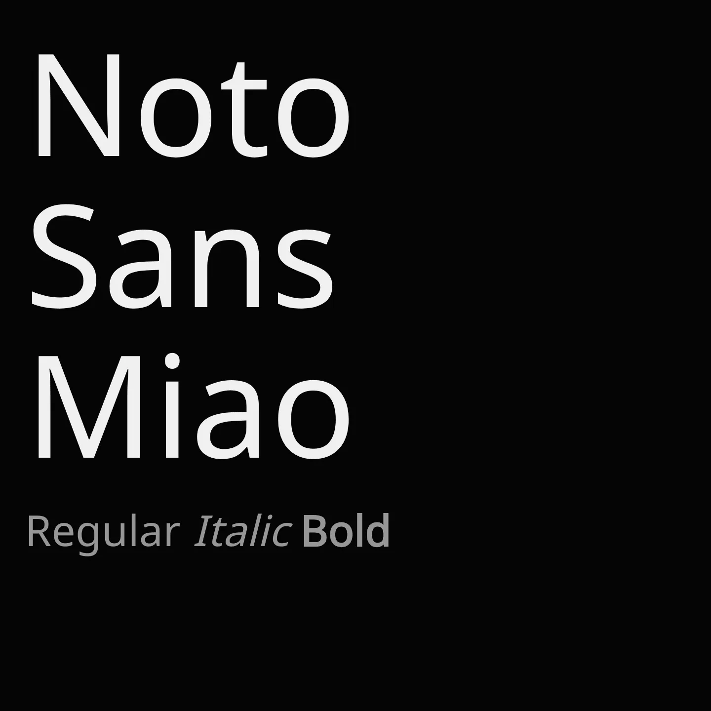 Noto Sans Miao