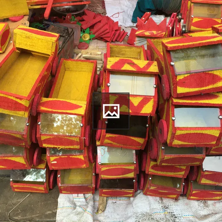 Traditional Bangladeshi wooden toy truck