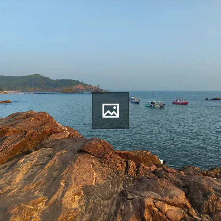 Gokarna Om Beach boat scene