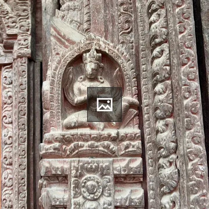 Ornate Wooden Door Carving