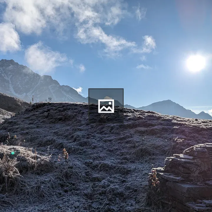 Snow-dusted Mountain Landscape