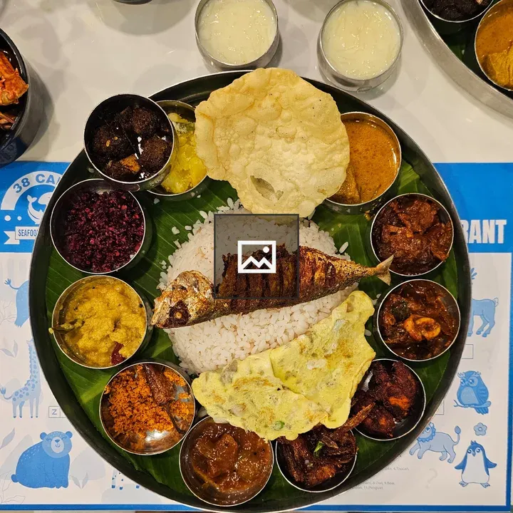 Kerala style non-veg thali