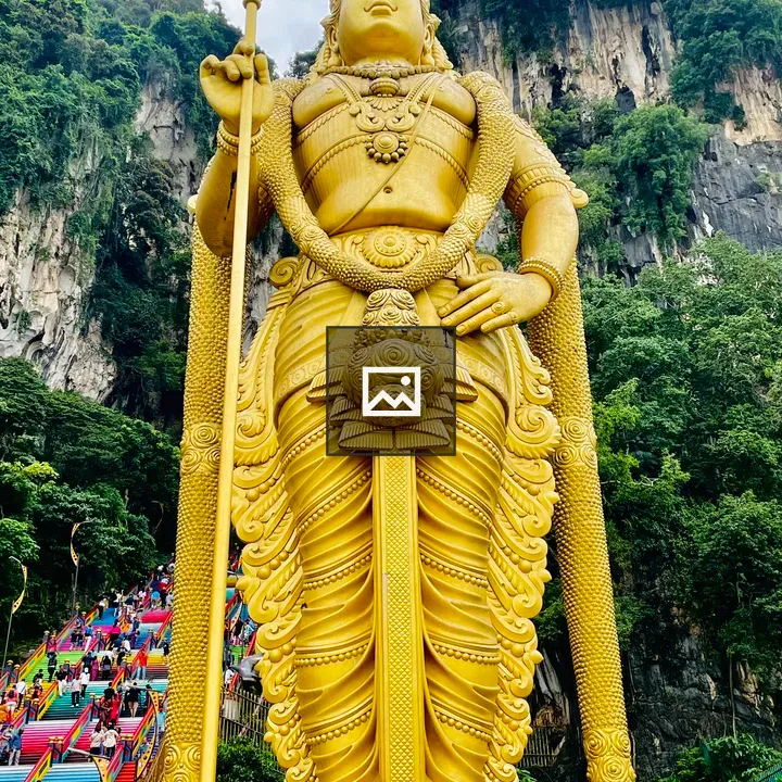 Statue of Batu Caves Murugan