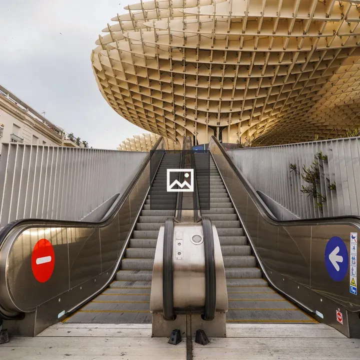 Outdoor escalator at Metropol Parasol