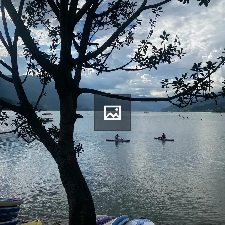 Fewa Lake with Kayakers