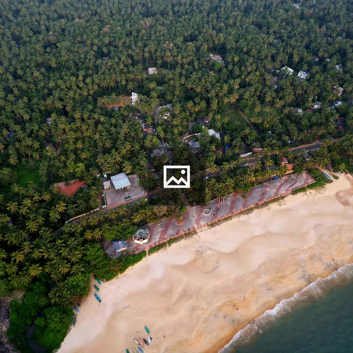 Aerial view of sea beach